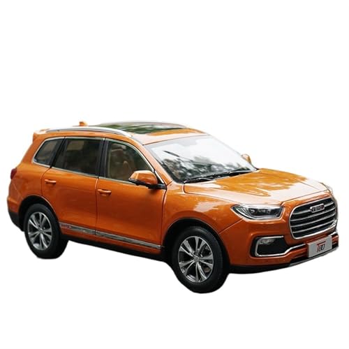 NNYIMJ Für das Original 1:18 SICHUANYEMA T80 Legierung SUV Spielzeugauto Modell mit Lichtern Druckgussmodell (Orange) von NNYIMJ