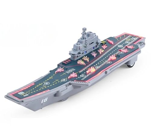 NNYIMJ Mini-Schiffsmodell Yacht Geschenk Ornamente Schlachtschiff Flugzeugmodell Spielzeug Legierung Kriegsschiff Fertiges Schiffsmodell Licht-Sound-Effekt von NNYIMJ