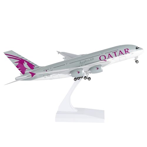 NNYIMJ Qatar Airways A380–30 cm Flugzeugmodell, Legierung, Modell, Business, Souvenir, Sammlung, Dekoration, Handwerk von NNYIMJ