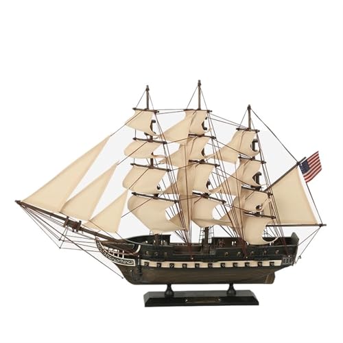 NNYIMJ Vintage Constitution 60 cm Chinesisches Segelboot Aus Holz Handgefertigtes Segelboot-Modell Hölzernes Segelboot Kreuzfahrtschiff Dekoration Heimdekoration von NNYIMJ