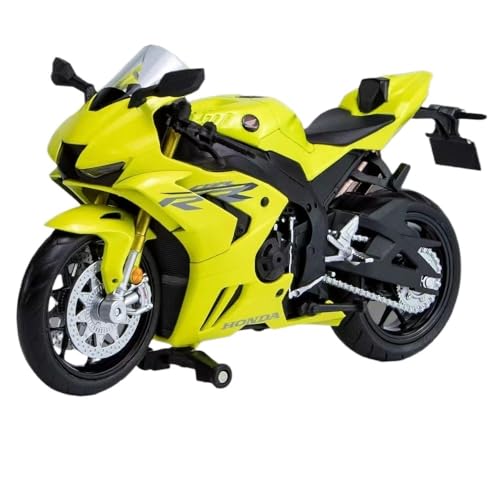 NNYIMJ for 1/12 CBR1000RR Motorradmodell Klassische Druckguss-Motorradlegierung Stoßdämpfung Mit Ton Und Licht Geeignet for Die Sammlung(Yellow) von NNYIMJ