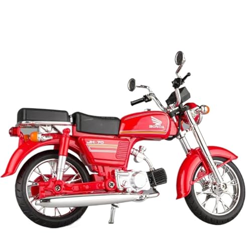 NNYIMJ for 1/12 Classic Vintage JH70 Motorradmodell Klassisches Druckguss-Motorrad Stoßdämpfung Aus Legierung Mit Ton Und Licht Geeignet Zur Sammlung(Red) von NNYIMJ