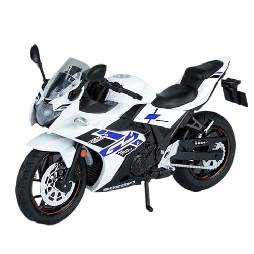 NNYIMJ for 1/12 GSX250 Motorradmodell Klassischer Druckguss-Motorradlegierungs-Stoßdämpfer Geeignet for Die Sammlung(White) von NNYIMJ