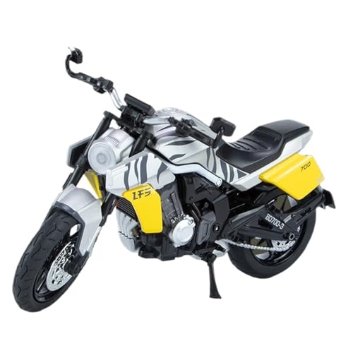 NNYIMJ for 1/12 LFS700 Motorrad Modell Klassische Druckguss Motorrad Legierung Stoßdämpfung Mit Sound & Licht for Sammlung(Yellow) von NNYIMJ