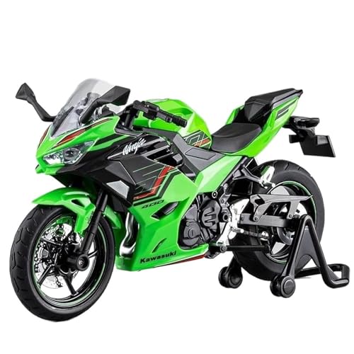 NNYIMJ for 1/12 Ninja400-Motorradmodell Klassisches Druckguss-Motorrad Stoßdämpfer Aus Legierung Zur Sammlung Geeignet(Green) von NNYIMJ