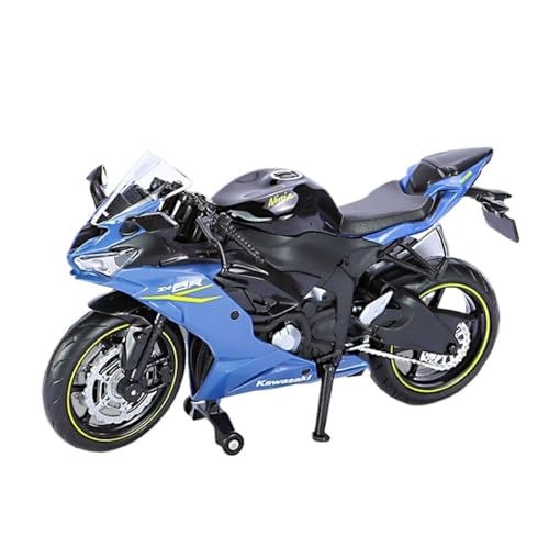 NNYIMJ for 1/12 Replica Ninja ZX-6R Classic Druckguss-Motorrad-Legierungs-Stoßdämpfer for Sammler(Blue) von NNYIMJ