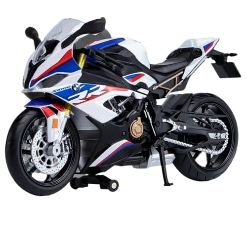 NNYIMJ for 1/12 S1000RR-Motorradmodell Klassisches Druckguss-Motorrad Stoßdämpfer Aus Legierung Zur Abholung Geeignet(White) von NNYIMJ