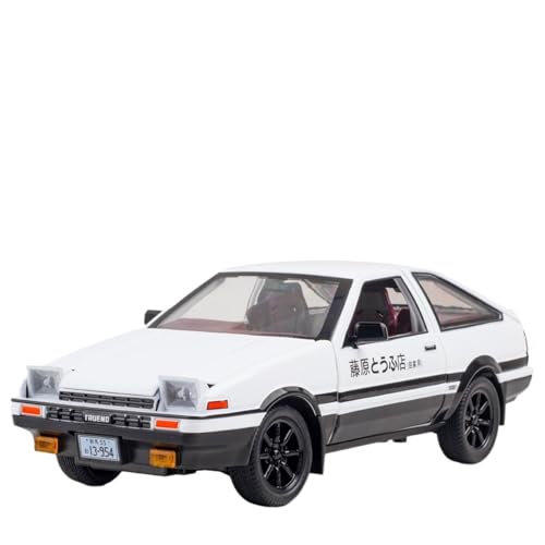 NNYIMJ for 1/20 AE86 Automodell Spielzeugauto Kopfbuchstabe Akina Berg Gott Der Autos D Fujiwara Takumi Gleiches Modellauto(White) von NNYIMJ