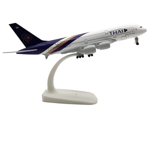 NNYIMJ for 1/200 20 cm Thai Airways A380 Flugzeugmodell Druckgussflugzeug Abnehmbares Fahrwerk Luftfahrtgeschenke von NNYIMJ