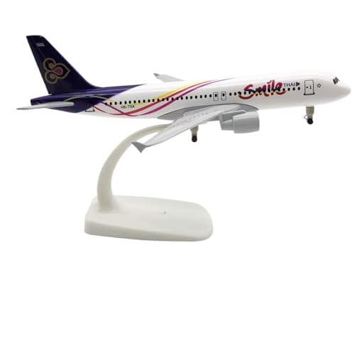 NNYIMJ for 1/200 20 cm Thai Smile Airways A320 Flugzeugmodell Druckgussflugzeug Abnehmbares Fahrwerk Luftfahrtgeschenke von NNYIMJ