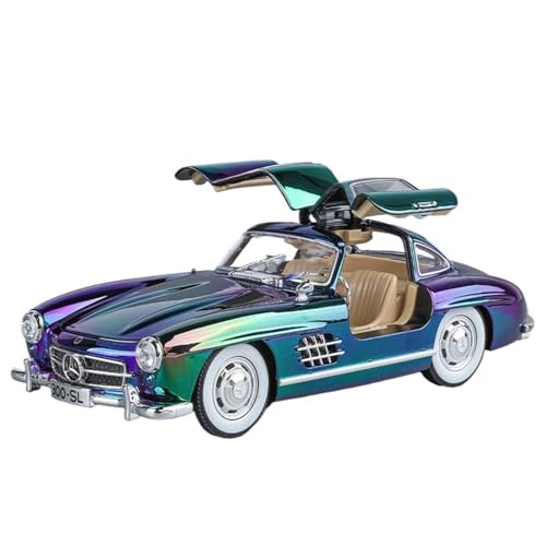 NNYIMJ for 1/24 300SL-Beschichtungsversion des Oldtimers Automodelle Aus Legierungsdruckguss Interaktives Multifunktions-Spielzeugauto(Purple) von NNYIMJ