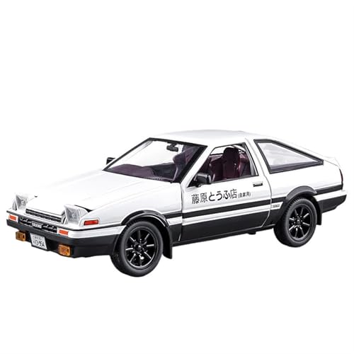 NNYIMJ for 1/24 AE86 Fujiwara Tofu Shop Automodell Legierungsspielzeug Automodell Druckgussauto Legierungsautomodell Sammlerornament Sound- Und Lichtspielzeug(White) von NNYIMJ