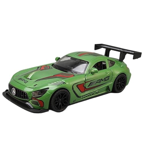 NNYIMJ for 1/24 AMGT3 Sportwagen Modellauto Zinklegierung Spielzeugauto Mit Sound Und Lichtern for Kindergeschenke(Green) von NNYIMJ