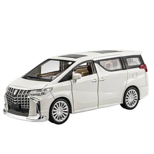 NNYIMJ for 1/24 Elfa Business Car Legierungsdruckguss-Automodell Multifunktionales Interaktives Spielzeugauto(White) von NNYIMJ