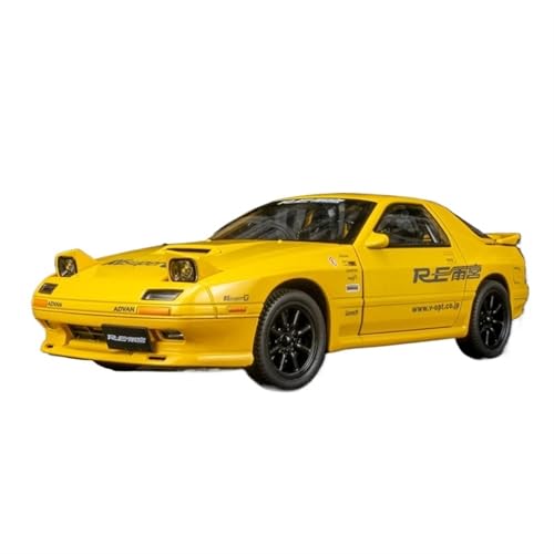 NNYIMJ for 1/24 RX-7 Alloy Car Model Sound and Light Pull Back Toy Car Metal Ornaments(Yellow) von NNYIMJ