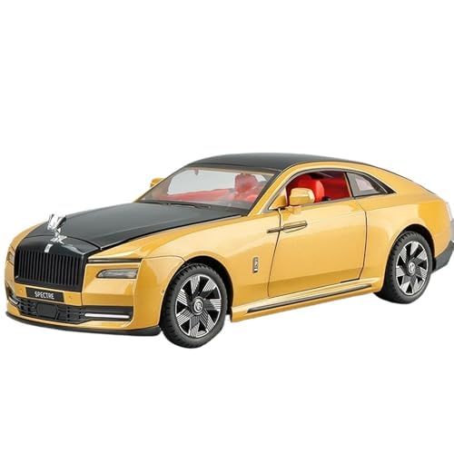 NNYIMJ for 1/24 SPACTRE Sportwagen Spielzeugauto Druckguss-Automodell Simulation Legierung Automodell Spielzeugsammlung Ornamente(Gold) von NNYIMJ