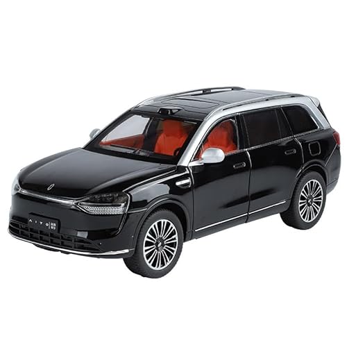 NNYIMJ for 1/24-VERKÄUFE Fragen Sie AITO M9 Druckguss-Automodell Spielzeug Automodelle Auto-Sammlerstücke Auto-Repliken Kinder-Modellautos Automodelle Druckguss-Modellautos(Black) von NNYIMJ