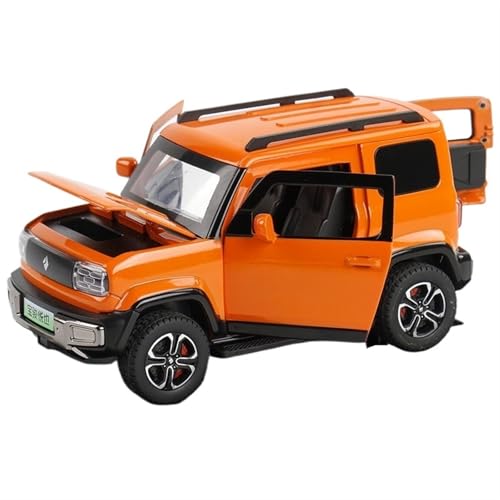 NNYIMJ for 1/32 Baojun Wuling Yue Auch Legierung Auto Modell Sound Und Licht Vier Tür Modifikation Modelle Spielzeug Auto Ornamente(Orange) von NNYIMJ