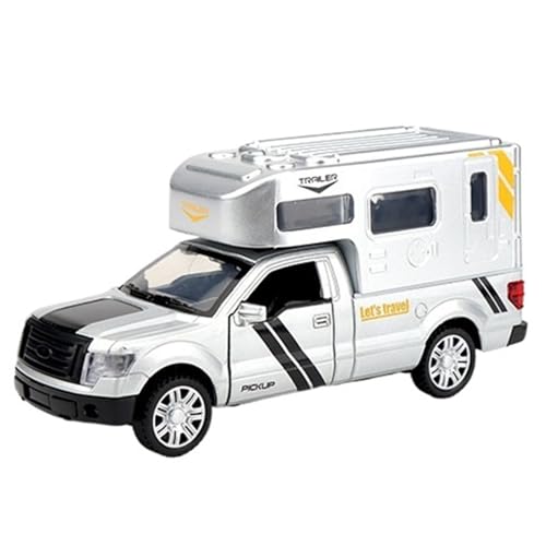 NNYIMJ for 1/32 Caravan-Automodell-Spielzeugauto Mit Sound Und Leichter Karosserie Aus Zinklegierung(Silver) von NNYIMJ