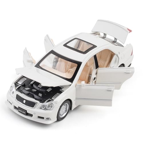 NNYIMJ for 1/32 Crown 6-türiges Modellauto-Spielzeugauto Mit Sound Und Leichter Karosserie Aus Zinklegierung(White) von NNYIMJ