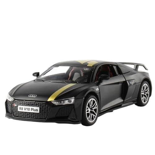 NNYIMJ for 1/32 DI R8 Sportwagen-Automodell-Spielzeugauto Mit Sound-Light-Zinklegierungskörper(Black) von NNYIMJ