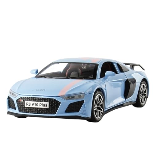 NNYIMJ for 1/32 DI R8 Sportwagen-Automodell-Spielzeugauto Mit Sound-Light-Zinklegierungskörper(Blue) von NNYIMJ