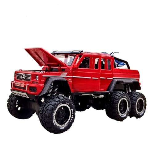 NNYIMJ for 1/32 G63 Pickup-Truck-Automodell-Spielzeugauto Mit Sound Und Leichter Karosserie Aus Zinklegierung(Red) von NNYIMJ