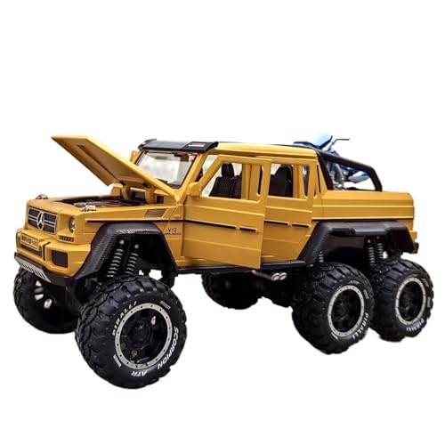 NNYIMJ for 1/32 G63 Pickup-Truck-Automodell-Spielzeugauto Mit Sound Und Leichter Karosserie Aus Zinklegierung(Yellow) von NNYIMJ