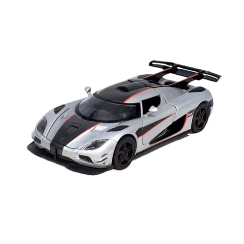 NNYIMJ for 1/32 Koenigsegg Roadster Realistisches Spielzeugauto Druckgussauto-Sammlerstück Ideal for Die Dekoration Zu Hause Oder Im Büro(Silver) von NNYIMJ