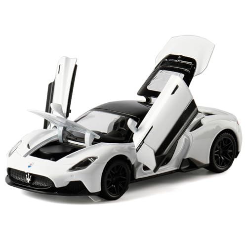 NNYIMJ for 1/32 MC20 Legierung Sportwagen Auto Modell Spielzeugauto Mit Sound Und Leichter Karosserie Aus Zinklegierung(White) von NNYIMJ