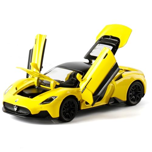 NNYIMJ for 1/32 MC20 Legierung Sportwagen Auto Modell Spielzeugauto Mit Sound Und Leichter Karosserie Aus Zinklegierung(Yellow) von NNYIMJ