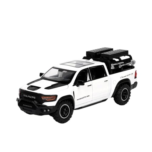 NNYIMJ for 1/32 Mammoth Pickup Truck Realistisches Spielzeugauto Druckgussauto for Sammeln Ideal Als Heim- Oder Bürodekoration(White) von NNYIMJ