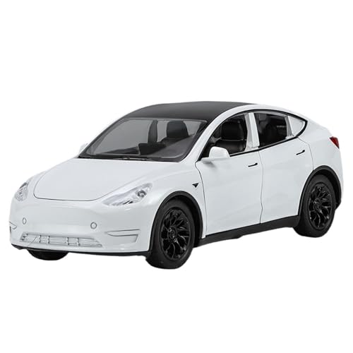 NNYIMJ for 1/32 Model Y Automodell-Spielzeugauto Mit Sound Und Leichter Karosserie Aus Zinklegierung(White) von NNYIMJ