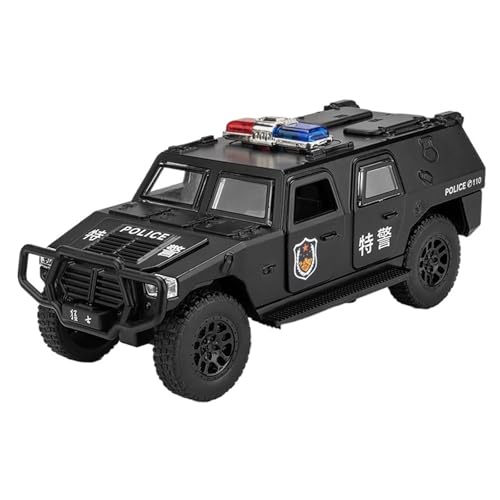 NNYIMJ for 1/32 Raptor Polizeiauto Automodell Spielzeugauto Mit Sound Und Leichter Karosserie Aus Zinklegierung(Black) von NNYIMJ