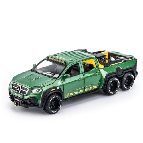 NNYIMJ for 1/32 X-Klasse EXY Concept Version Pickup-Truck-Automodell-Spielzeugauto Mit Sound Und Leichter Karosserie Aus Zinklegierung(Green) von NNYIMJ