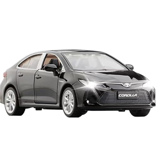 NNYIMJ for 1/33 Corolla Limousine Legierung Automodell Zweitüriges Sound- Und Licht-Pullback-Metallspielzeugauto(Black) von NNYIMJ