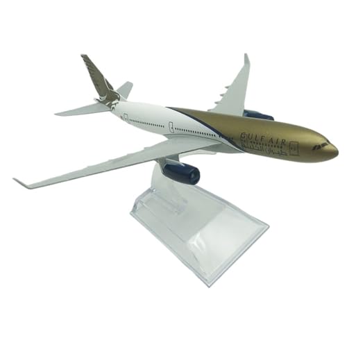 NNYIMJ for 1/400 16 cm Gulf Air A330 Flugzeugmodell Druckguss Flugzeug Airliner Modell Geeignet for Sammlung Und Dekoration von NNYIMJ