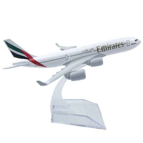 NNYIMJ for 1/400 16CM Emirates A340 Flugzeugmodell Druckgussflugzeug for Weltraumbegeisterte Geeignet for Sammeln Und Dekorieren von NNYIMJ