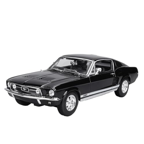 NNYIMJ for 1:18 Mustang 1967 GTA-Automodell Aus Metalllegierung Exquisites Automodell Druckgussmodell Auto Sammlerornament(Black) von NNYIMJ