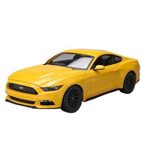 NNYIMJ for 1:18 Mustang 2015 GT Legierung Automodell Exquisites Automodell Druckgussmodell Auto Sammlerornament(Yellow) von NNYIMJ