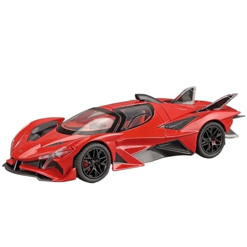 NNYIMJ for 1:24 Sunseeker EVO Sportwagenmodell Legierungsautomodell Druckgussmodell Sound- Und Lichtspielzeugauto Sammlerornamente(Red) von NNYIMJ