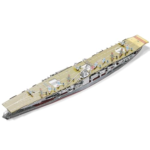 NNYIMJ for Erwachsene Denkaufgabe Geburtstag Piececool 3D-Puzzles Yamato Nagato-Klasse Schlachtschiff Modellbausatz DIY-Bootsspielzeug(AkagiAircraftCarrier) von NNYIMJ