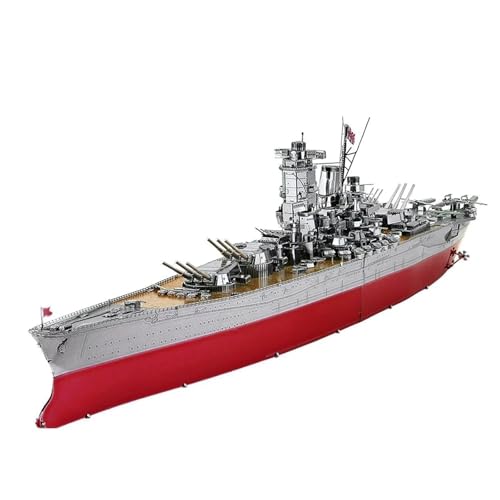 NNYIMJ for Erwachsene Denkaufgabe Geburtstag Piececool 3D-Puzzles Yamato Nagato-Klasse Schlachtschiff Modellbausatz DIY-Bootsspielzeug(Battleship Yamato) von NNYIMJ