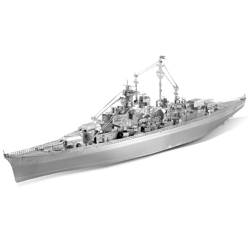 NNYIMJ for Erwachsene Denkaufgabe Geburtstag Piececool 3D-Puzzles Yamato Nagato-Klasse Schlachtschiff Modellbausatz DIY-Bootsspielzeug(Bismarck Battleship) von NNYIMJ