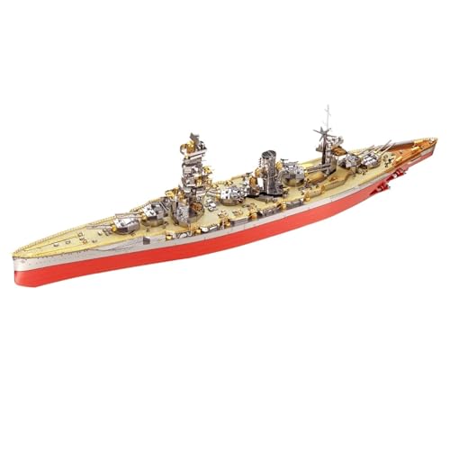 NNYIMJ for Erwachsene Denkaufgabe Geburtstag Piececool 3D-Puzzles Yamato Nagato-Klasse Schlachtschiff Modellbausatz DIY-Bootsspielzeug(Fuso Battleship) von NNYIMJ