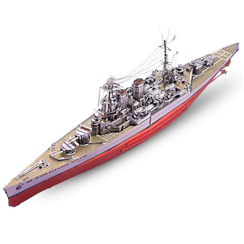 NNYIMJ for Erwachsene Denkaufgabe Geburtstag Piececool 3D-Puzzles Yamato Nagato-Klasse Schlachtschiff Modellbausatz DIY-Bootsspielzeug(HMS Hood) von NNYIMJ