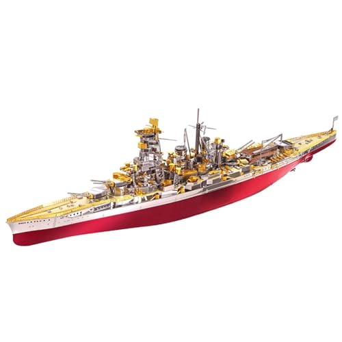 NNYIMJ for Erwachsene Denkaufgabe Geburtstag Piececool 3D-Puzzles Yamato Nagato-Klasse Schlachtschiff Modellbausatz DIY-Bootsspielzeug(KONGOU Battleship) von NNYIMJ