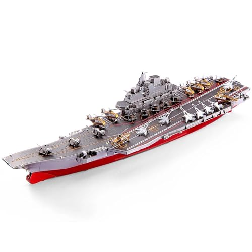 NNYIMJ for Erwachsene Denkaufgabe Geburtstag Piececool 3D-Puzzles Yamato Nagato-Klasse Schlachtschiff Modellbausatz DIY-Bootsspielzeug(LIAONING Battleship) von NNYIMJ