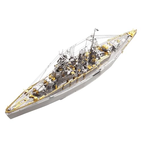 NNYIMJ for Erwachsene Denkaufgabe Geburtstag Piececool 3D-Puzzles Yamato Nagato-Klasse Schlachtschiff Modellbausatz DIY-Bootsspielzeug(Nagato Class) von NNYIMJ