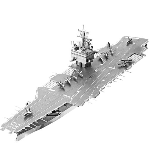 NNYIMJ for Erwachsene Denkaufgabe Geburtstag Piececool 3D-Puzzles Yamato Nagato-Klasse Schlachtschiff Modellbausatz DIY-Bootsspielzeug(USS Enterprise CVN65) von NNYIMJ